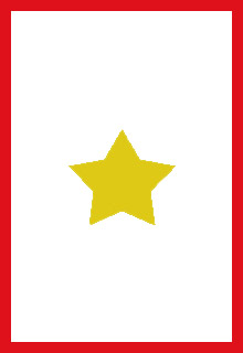 a Gold Star Mother's flag a gold star in a field of white with a red border